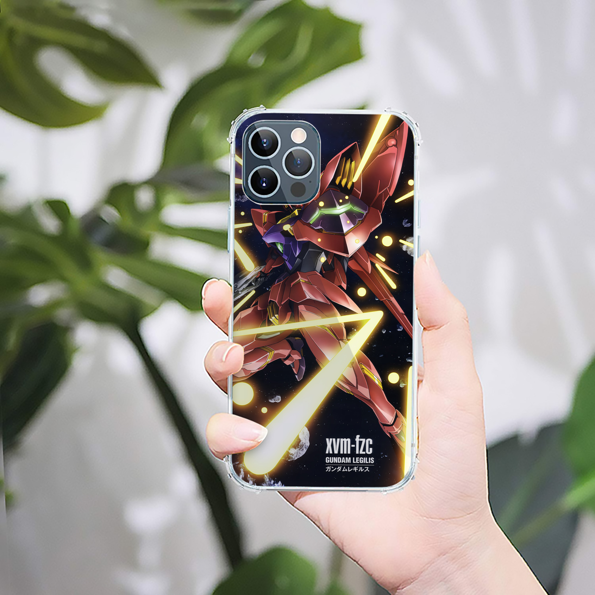 （画像用） 機動戦士ガンダム Mobile Suit Gundam 【iPhone 12シリーズ対応】透明スマホケース（クリアソフトケース）